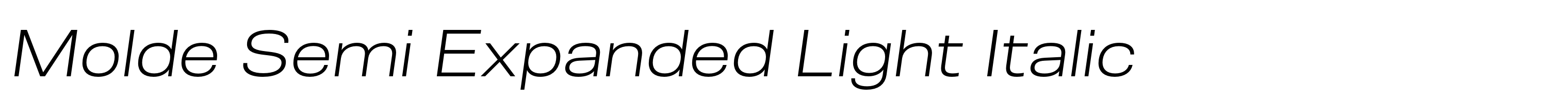 Molde Semi Expanded Light Italic